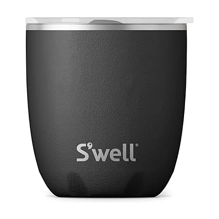 10-Oz S'well Stainless Steel Tumbler with Slide-Open Lid (Black) $10 + Free Shipping w/ Prime or on $35+