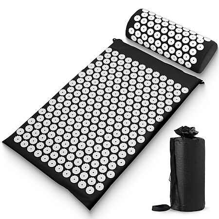 Sharper Image Acupressure Mat & Pillow Set w/ Travel Bag $10.50