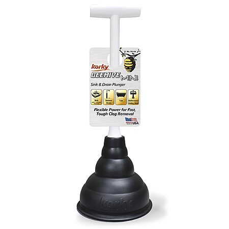 Korky Beehive Mini Sink & Drain Plunger $6