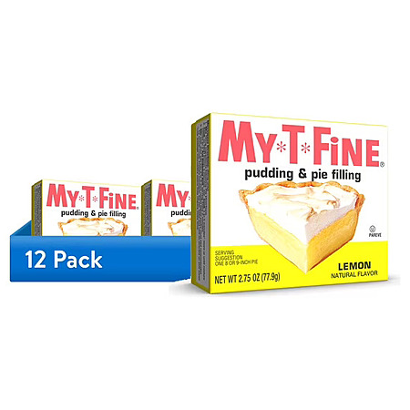 12-Pk 2.75-Oz My-T-Fine Lemon Pudding Mix & Pie Filling $5.90
