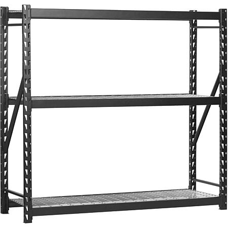 Muscle Rack 77"W x 24"D x 72"H 3-Tier Steel Welded Storage Rack $79.60 + Free S&H