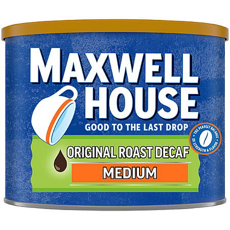 22-Oz Maxwell House Medium Roast Original Roast Decaf Ground Coffee $5.25