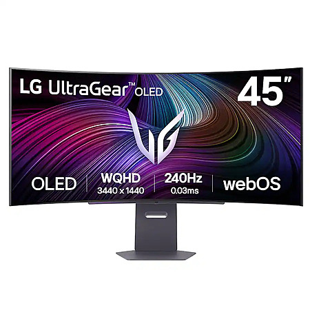 [Open-Box] 45" LG UltraGear OLED UWQHD 3440x1440p 240Hz Curved Gaming Monitor from $480 + Free Store Pickup