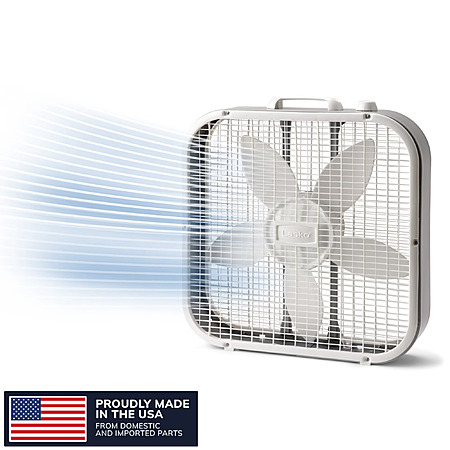 20" Lasko Weather-Resistant Motor 3-Speeds Box Fan (B20200, White) $19.87 + Free S&H w/ Walmart+ or on $35+