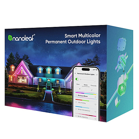 100' Nanoleaf Smart Multicolor Permanent Outdoor LED Lighting $53.36 + Free Shipping