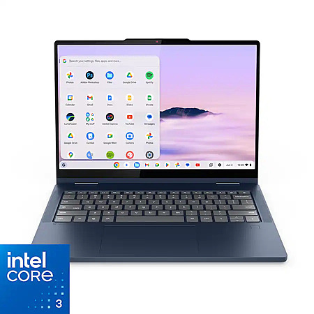 Lenovo Chromebook Plus 1-in-1: 14" 1200p Touch, Intel N355, 8GB RAM, 128GB Storage $399 + Free S&H