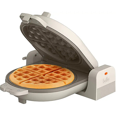 bella Fits-anywhere Flip-n-Store Belgian Waffle Maker (Oatmilk) $15