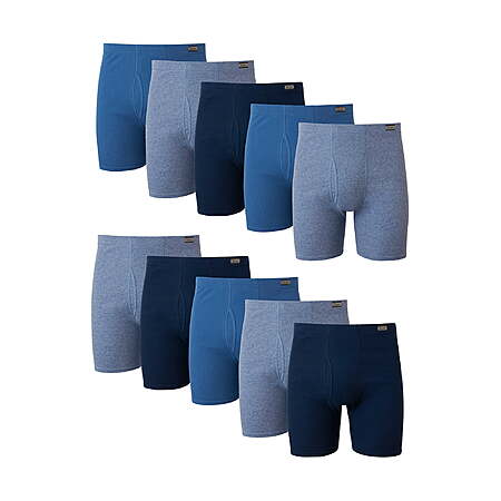 10-Pk Hanes Men's Soft & Breathable Comfort Soft Waistband Boxer Briefs (Various Sizes) $24 + Free S&H w/ Walmart+ or on $35+