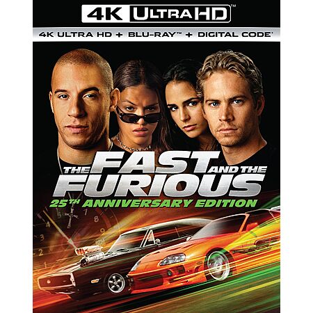 The Fast and the Furious - 25th Anniversary (4K Ultra HD + Blu-ray + Digital) $19.96 + Free Shipping w/ Prime or on $35+