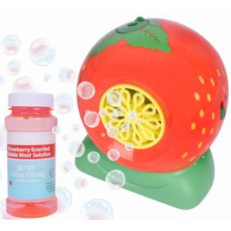 Play Day Strawberry Bubble Blower w/ 4-Oz Scented Bubble Solution $3 + Free S&H w/ Walmart+ or on $35+