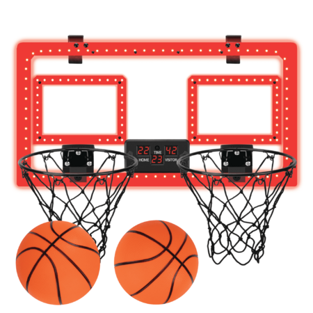 MinnARK Dual Hoop Over-the-Door Basketball Game (Hoop + 2 Balls) $21 + Free Shipping w/ Walmart+ or $35+