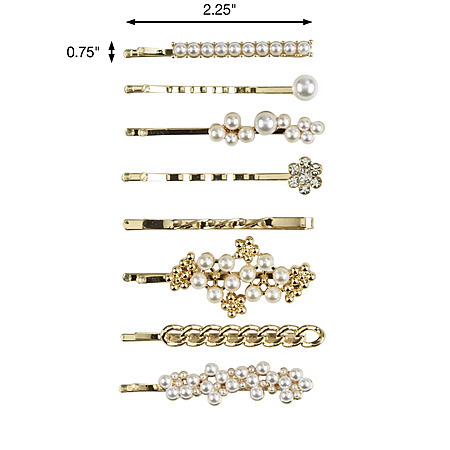 8-Count Scunci Mixed Pearl Bobby Pins (Gold) $4.49 + Free Shipping w/ Walmart+ or on $35+