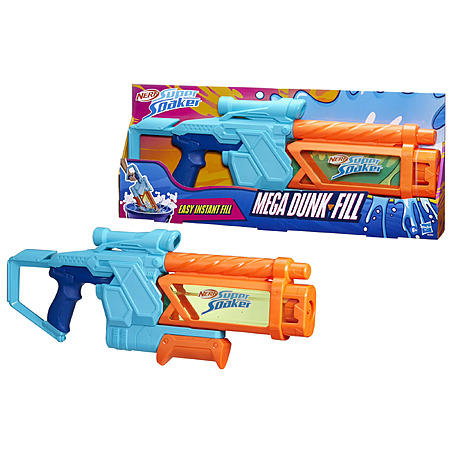 Nerf Super Soaker Mega Dunk-Fill 33.9-Oz Pump-Action Water Blaster $11 + Free Shipping w/ Walmart+ or on $35+