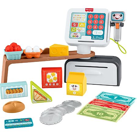 Fisher-Price Laugh & Learn Count & Shop Cash Register Toddler Playset w/ 20 Accessories $13.19 + Free Shipping w/ Prime or on $35+