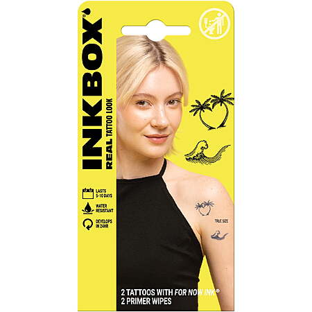 Inkbox Temporary Tattoos: Palm/Waves $2.20; Music Symbol $2.75; Bear/Mountain $3.10 + Free S&H w/ Walmart+ or on $35+