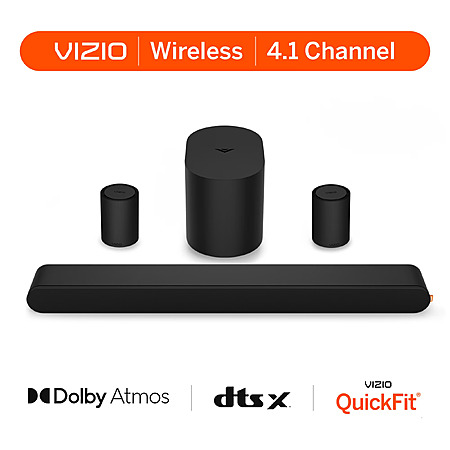 [Regional] VIZIO 4.1-Channel 30" Soundbar System w/ Dolby Atmos, Wireless Surround Speakers & Wireless Subwoofer (SV410XW-0905) $33.60 + Free Shipping w/ Walmart+ or on $35+