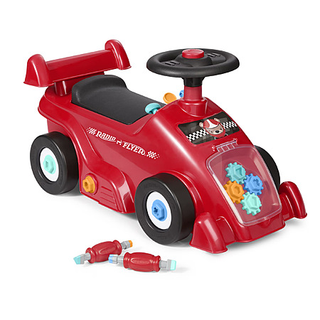 Radio Flyer Pit Stop Play Toddler Racecar Ride-On w/ Interactive Tools $29.88 + Free Shipping w/ Walmart+ or on $35+