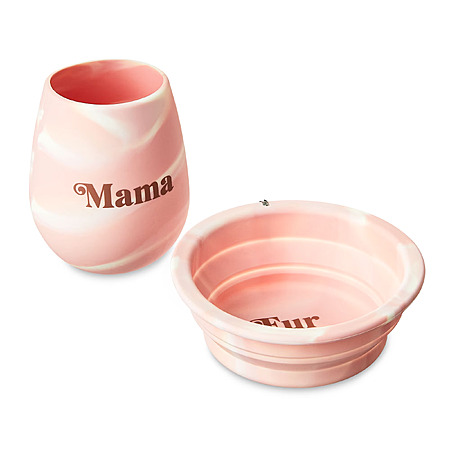 Vibrant Life 2-Piece Silicone Wine Glass & Collapsible Dog Bowl Pet Gift Set $2.55 + Free Shipping w/ Walmart+ or on $35+