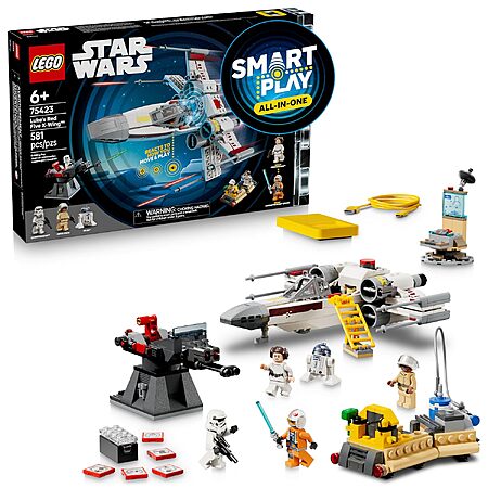581-Pc LEGO Star Wars Luke's Red Five X-Wing Set w/ 5x Figures, 5x SMART Tags & 1x SMART Brick (75423) $71.95 + Free Shipping