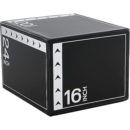 OLIXIS 3-in-1 Foam Plyometric Jump Box (16" x 20" x 24") $58.99 + Free Shipping