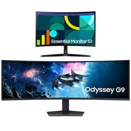 Samsung EPP/EDU: 49" Odyssey G95C 5120x1440 240Hz Curved Monitor + 24" S36GD Monitor $630 + Free S&H
