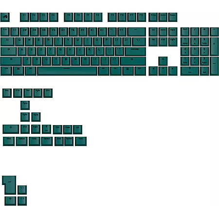 Glorious GPBT Basics 131-Key PBT Keycap Set (Totem Green) $12.99 + Free Shipping w/ Prime or on $35+