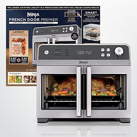 20.3-Qt Ninja 10-in-1 French Door Premier Air Fry Oven $169 + Free S&H