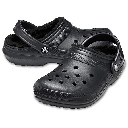 Crocs Unisex-Adult Classic Lined Clog (Black, Limited Sizes) $20