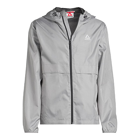 Reebok Men's Windbreaker w/ Attached Hood & Zippered Pockets (various) from $13.25