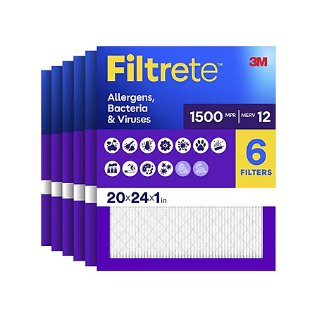 6-Pack Filtrete Furnace Air Filters (Various Sizes) $17.31 + Free S&H w/ Walmart+ or on $35+