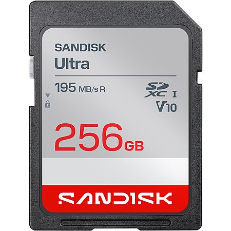 Prime Members: 256GB SANDISK Ultra SDXC UHS-I V10 Memory Card $52 + Free S&H