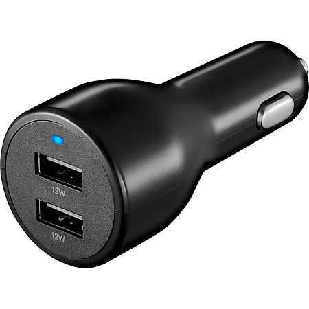 Insignia 24W Dual USB Port Vehicle Charger $2.99 or less + Free Shipping