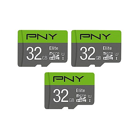 3-Pack 32GB PNY Elite Class 10 U1 microSDHC Flash Memory Card $17.97 + Free Shipping w/ Prime or on $35+