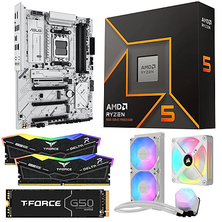 [Bundle] Ryzen 5 9600X CPU + ASUS B850 MAX GAMING WIFI W MB + 32GB Team RAM + 1TB Team SSD + 240mm AIO & Fan $860