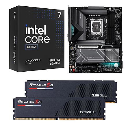 Intel Core Ultra 7 270K Plus + Gigabyte Z890 Eagle MB + 32GB G.Skill DDR5 $630 + Free Pickup