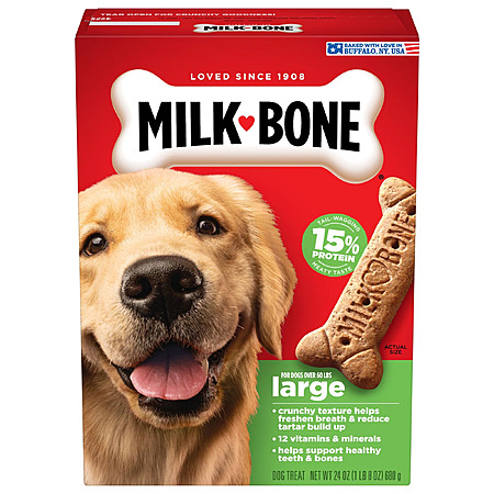 24-Oz Milk-Bone Original Large Dog Biscuit Treats $3.98 + Free Shipping w/ Walmart+ or on $35+