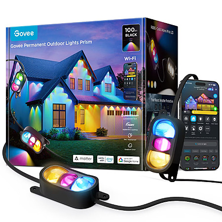 Govee 100ft Permanent Outdoor Lights Prism $289 - 2026-10-06