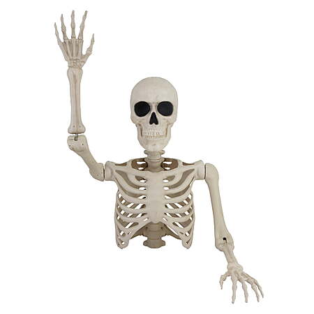 Walmart Skeleton Groundbreaker Decoration, Ivory, 46", Halloween by Way To Celebrate