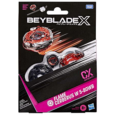 Beyblade X Flame Cerberus W 5-80WB CX Starter Pack Set with Stamina Type Top & Launcher, Birthday Gifts, Ages 8+ $14.99