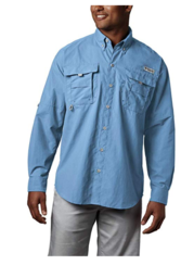 Columbia Men’s PFG Bahama II Long Sleeve Shirt - Sail - Large - $16.07
