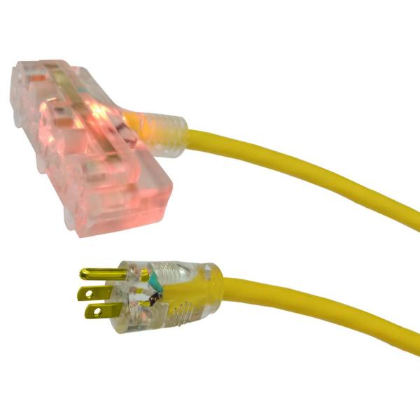 50 foot Husky 12/3 lighted triple tap extension cord $15 - $20 @ Home Depot (b&m ymmv)
