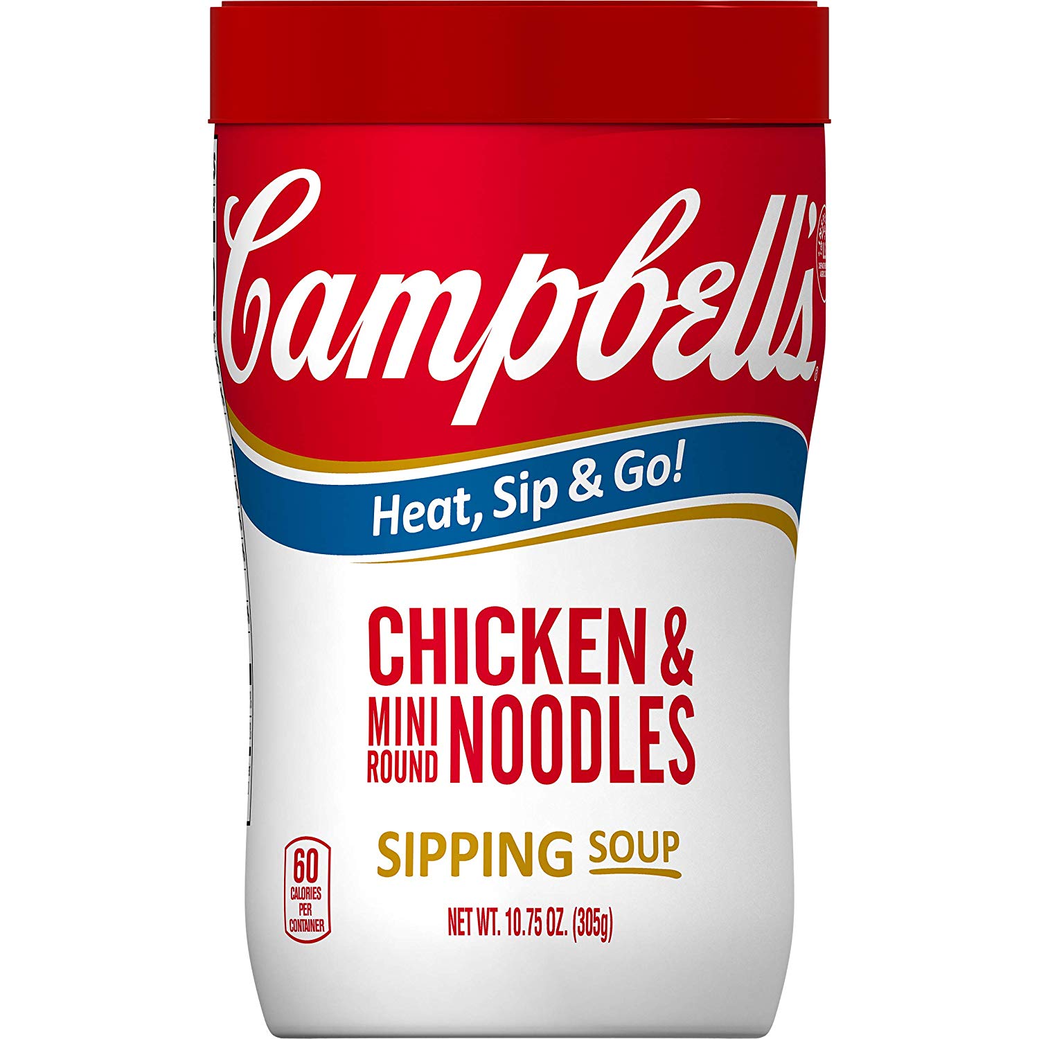 Campbell's Soup on the Go, Chicken & Mini Round Noodles, 10.75 Ounce (Pack of 8) as low as $5.10 with S&S