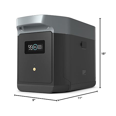 EF ECOFLOW DELTA 2 Max Power Station Extra Battery, 2048Wh LiFePO4 (LFP) Battery $759