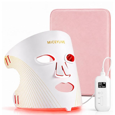 Red Light Therapy for Face Mask, Blue Light Therapy for Acne, Wrinkle LED Face Mask, 432 LED