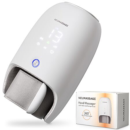 NEUMASSAGE Hand Massager with Heat, Cooling and Compression