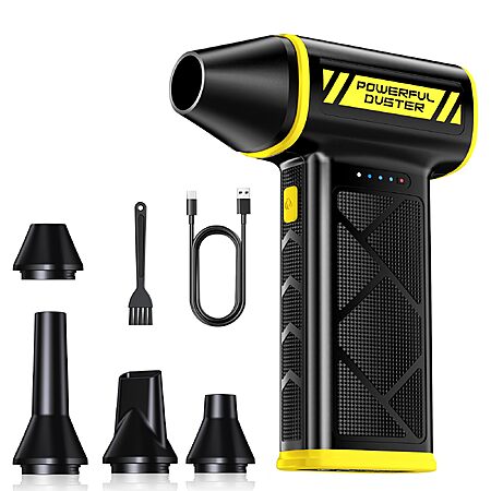 HolyPoint Compressed Air Duster, 110000RPM Ultra-Powerful Electric Air Duster