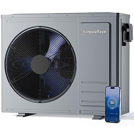 Varpoolfaye 10000 Gallon Swimming Pool Heater for Above Ground Pool 220v