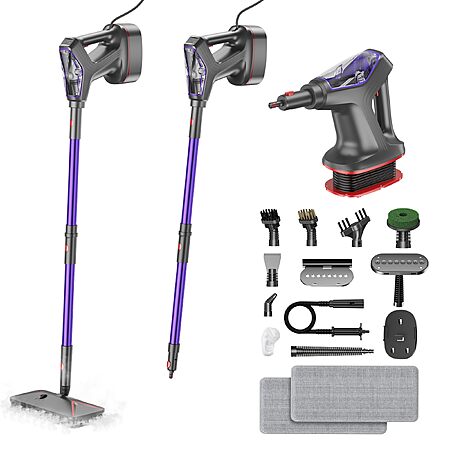 WVSAW Heavy Duty Steam Mop Cleaner for Hardwood, Tile, Laminate, Windows