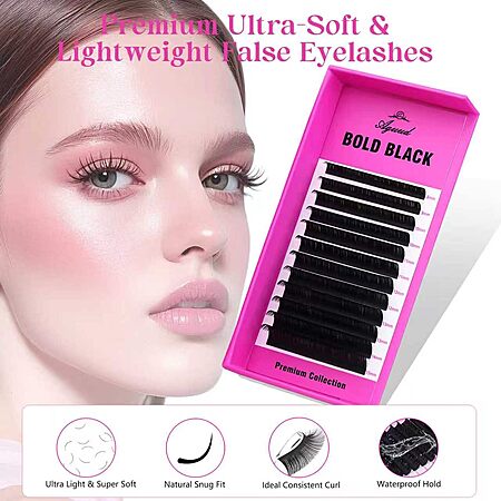 Premium Cashmere Volume Eyelash Clusters 0.03mm Ultra Fine D Curl Individual Lash Extensions 8-15mm Mixed Length