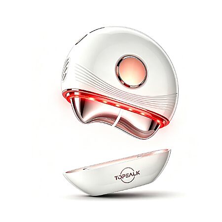 Red Light Electric Gua Sha Facial Neck Sculpting Tools with Heat, Cold, Microcurrent, Lymphatic Drainage Massager Device